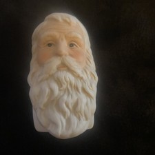 Mangelsen's Porcelain SANTA CLAUS Head DOLL PART Old Man 162-27 1993