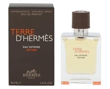 Terre D'Hermes Eau Intense Vetiver 1.7 oz Eau de Parfum Spray - NEW IN BOX