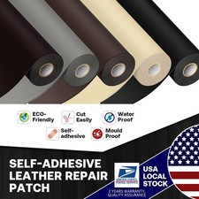 NEW Self-Adhesive Leather Repair Patch for Car Seats Couch Sofa Chair Jacket US