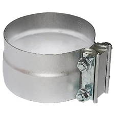 3.5 Lap Joint Exhaust Band Clamp, Preformed, Aluminized Steel, Sleeve, Coupler