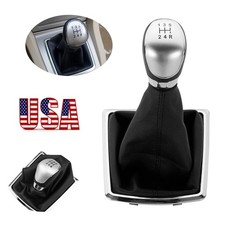 5 Speed Frame Gear Shift Knob Gaiter Boot Cover For 2009-14 Ford Focus