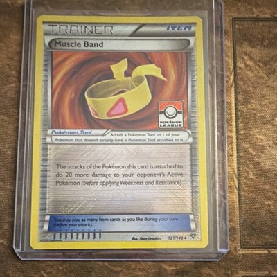 Muscle Band (League Promo) 121/146 XY Base Set Reverse Holo Promo Near Mint