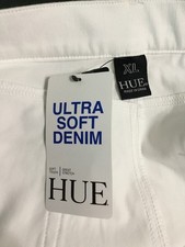 HUE High Waist Ultra Soft Denim Leggings Women s XL White U20652H New 54