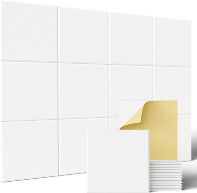 12 PCS Self-Adhesive Acoustic Panels 12'' X 12'' X 0.4'' Soundproof Wall Foam Panel