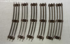Lot of 6 Vintage K-Line O-27 Gauge Curved Tubular Model Train Track Section