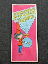 Funny Vintage Envelope Size Birthday Card 9-1/4" x 4" Made In USA New Unused