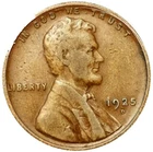 1925 D Lincoln Cent Good - Very Good  (G-VG) Circulated Condition Copper Penny