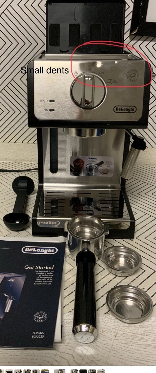 ➿ De'longhi ECP3420 15-Bar Pump Cappuccino Espresso Maker Black 🆕 Read👇
Opens in a new window or t