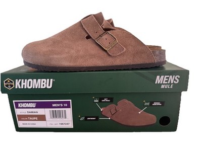 Khombu Damian Men\'s Taupe Suede Mule Clogs Slip On Shoes Size 9 New Khombu Damian Mule Slippers Men main image 2