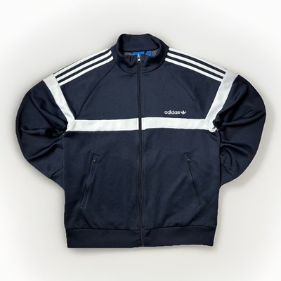 Adidas Originals Trainingsjacke Herren L Navy Blau Weiß