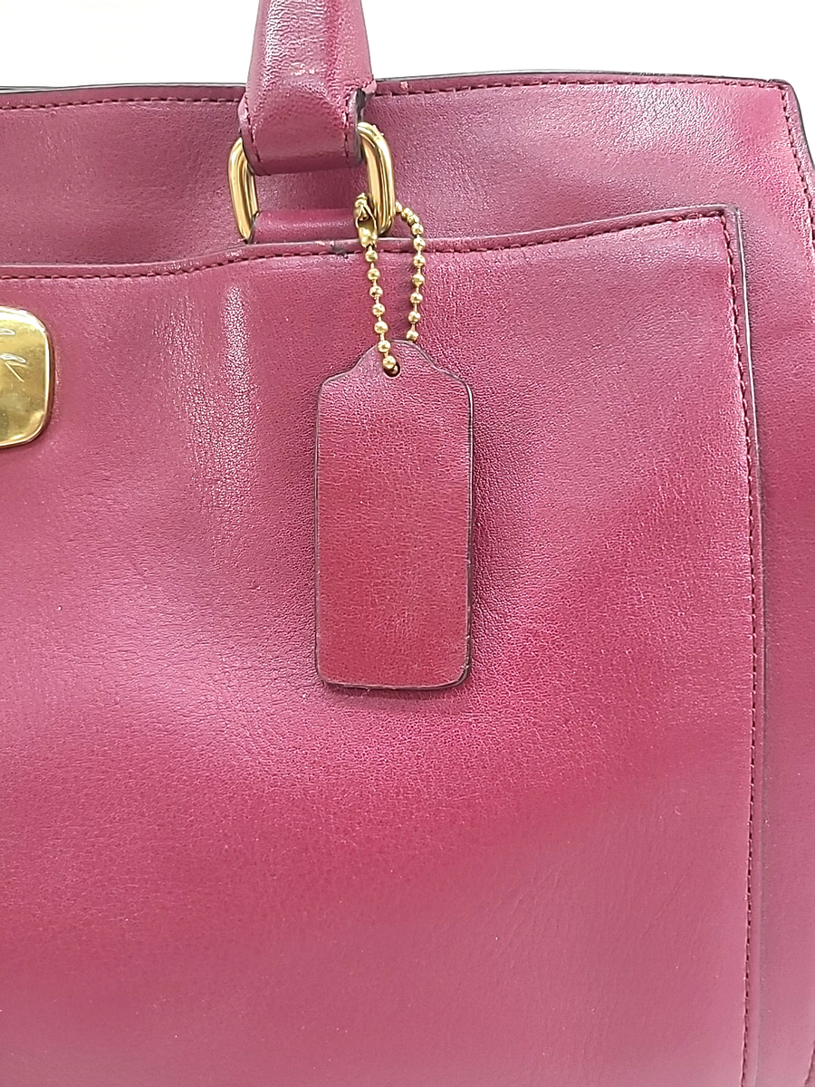未使用級　COACH×Chelsea 限定コラボ ボディバッグ レザー PVC Coach Deep Port Legacy Chelsea Leather Carryall Satchel Bag Purse