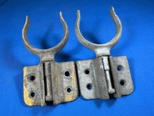 2 Vintage Wilcox Crittenden Oar Locks w/ Mounts ~ Rowboat Hardware