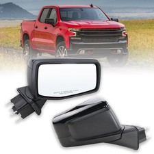 Right Passenger Side Mirror Compatible with 2019-2025 Chevy Silverado 1500 With