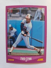 1988 SCORE FRED LYNN #42 NM