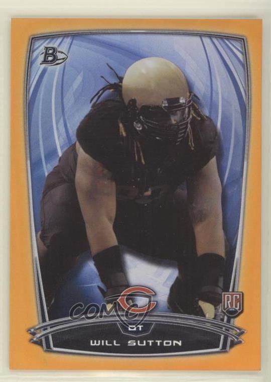 2014 Bowman Rookies Orange Foil 276/299 Will Sutton #84 RC 04fm