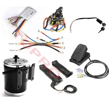 24V 500W Brush Motor Kit Controller Reverse Pedal Electric GoKart Quad EBike ATV