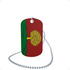 Dog Tag Flag Bunting Lipetsk Oblast Dog Tag Aluminium 30 x 50mm