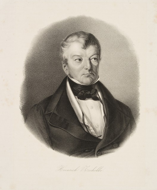 Unbekannt (19.Jhd) Portrait des Heinrich Zschokke Biedermeier Porträt Unbekannt (19.Jhd) Portrait des Heinrich Zschokke Biedermeier Porträt