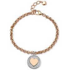 OPS OBJECTS OPSBR-603 BRACCIALE DONNA CUORE CATENINA ROSE' LIST. 28€ SOTTOCOSTO