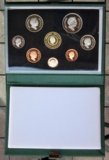 JORDAN AH 1406 - 1985 8 COINS OFFICIAL BANK SET King Hussein 50th Birthday PROOF