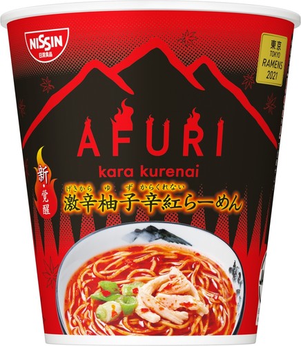 NISSIN Ramen Noodles Tokyo AFURI Hot Spicy KARA KURENAI Pepper Chicken Japan 94g
