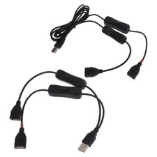 USB Extension Cable with Individual Switches for U-Disks Keyboards Mice USB Fan