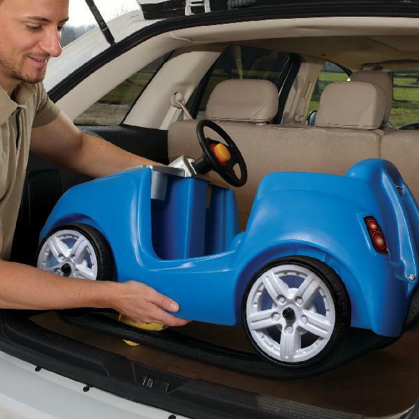 Kids Ride On Push Car Blue Smooth Quiet Wheels with Seat