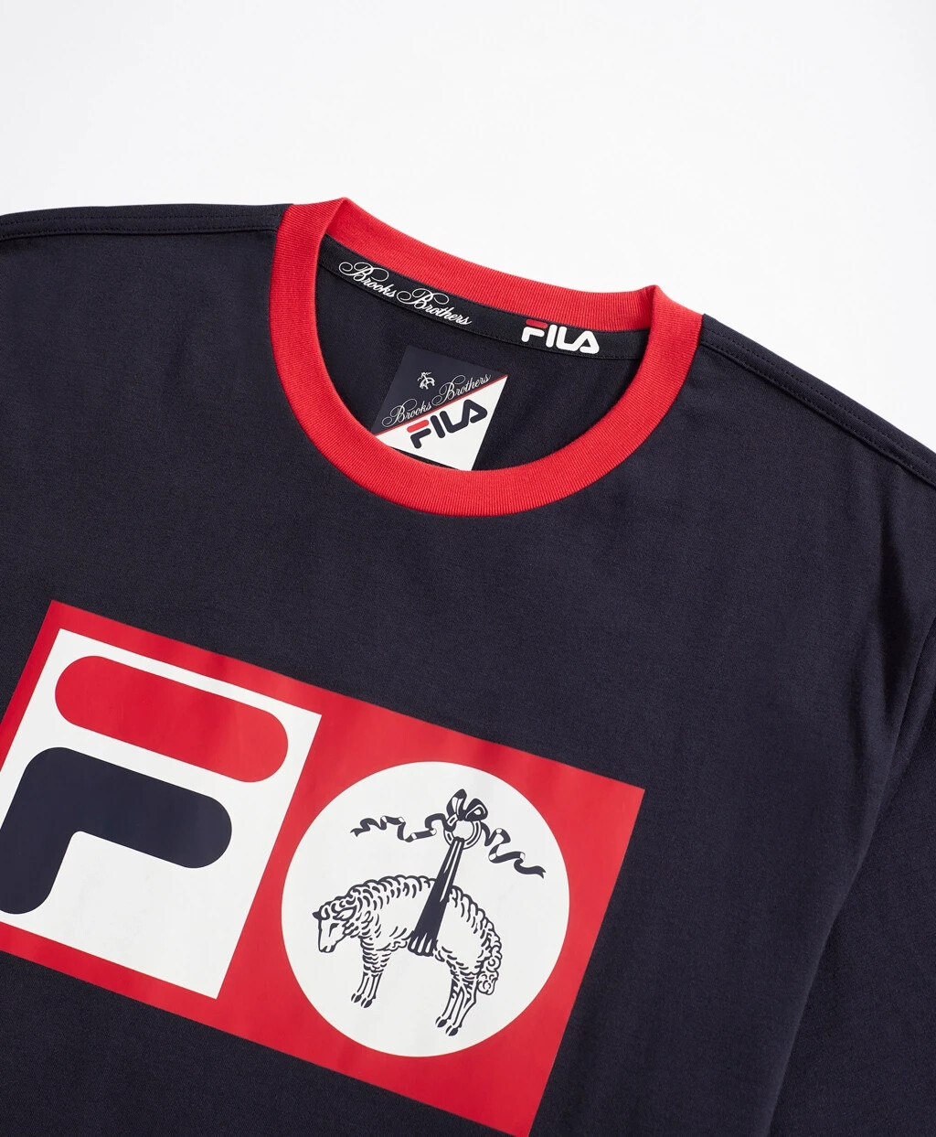 Brooks Brothers x FILA Deuce Logo Men’s Supima Cotton T Shirt Tennis $78 NEW M