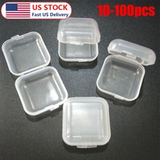 10-100x Mini Clear Plastic Small Box Jewelry ...