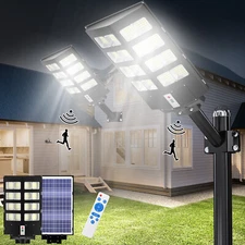 8700W Commercial Solar Street Lights Outdoor Dusk to Dawn Super Bright Aluminium