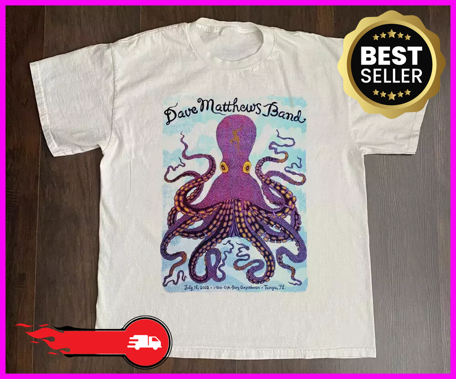 Dave Matthews Band Live in Concert Short Sleeve T-Shirt