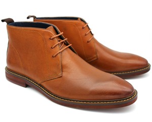 mens leather desert boots uk