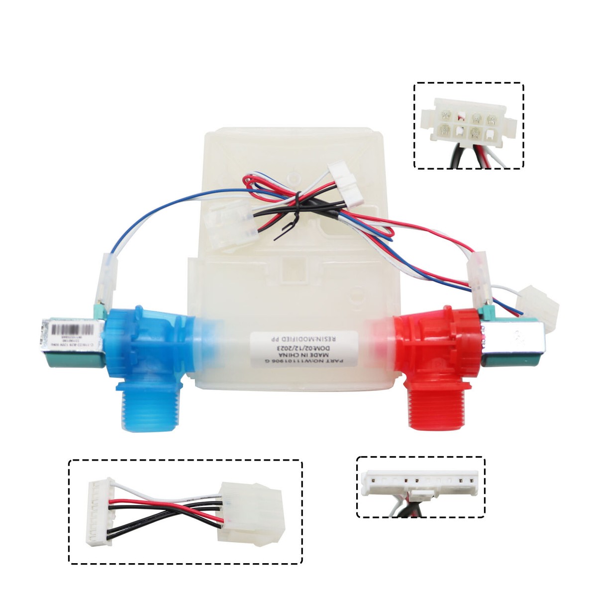 Valvola Per Lavatrice Whirlpool Amana Maytag Valvola Di Aspirazione Acqua Per Lavatrice Whirlpool, Compatibile Con Modelli W11101906, W11210463 E Altri Ricambio Valvola Ingresso Acqua - Foto 6