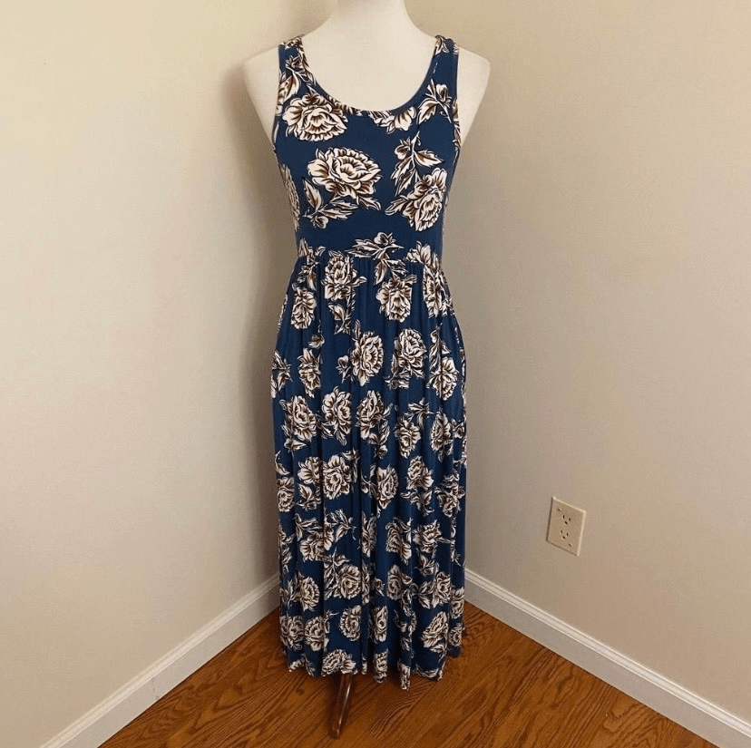 Matilda Jane Along the Beach Teal Floral Maxi Dress Size Small | eBay
