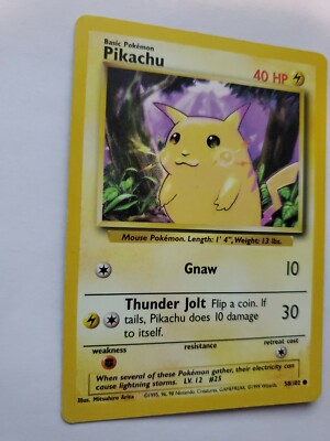 Pikachu Base Set Pokemon Card Jungle Fossil WOTC NM + ? | eBay