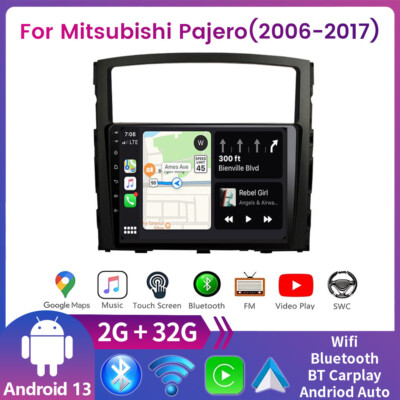 Android 13 Carplay Für Mitsubishi Pajero 2006-2017 Autoradio 32G GPS Sat Navi