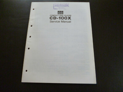 Original Service Manual Schaltplan ADC CD-100X