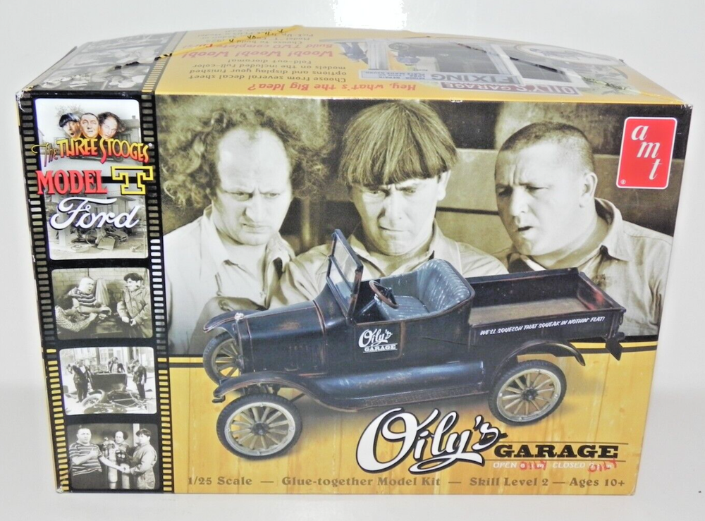 AMT 3 STOOGES Oily's Garage Model T Ford 1/25 Model Kit 1012/12 -New & Free Ship