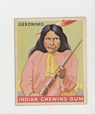 1933 Goudey Indian Gum #25 Geronimo Series of 192 More Cards NO Creases!