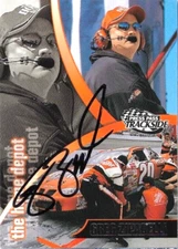 @@GREG ZIPADELLI 2000 PRESS PASS TRACKSIDE#49 AUTOGRAPHED CARD NASCAR STEWART@@1