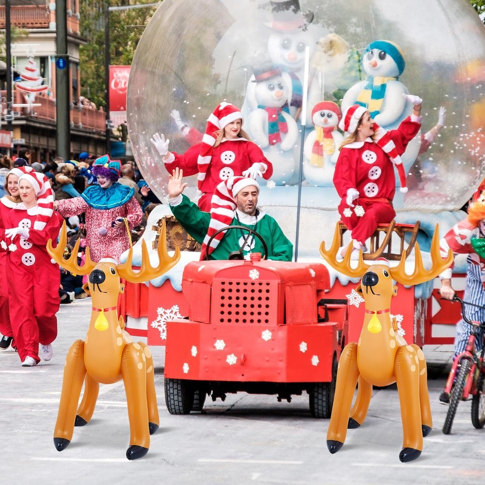 Liliful 63 Inch Giant Inflatable Reindeer Inflatable Animals Deer