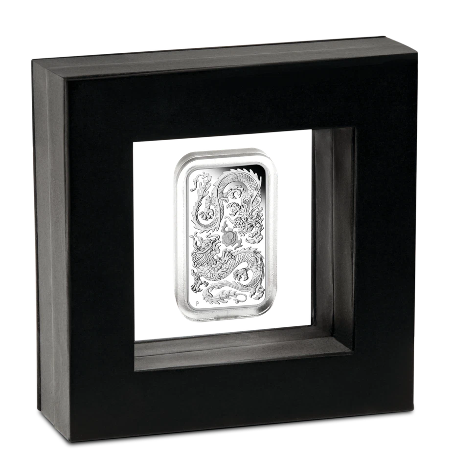 2020 DRAGON 1oz SILVER PROOF RECTANGULAR COIN AUSTRALIA 3,888 MINTAGE ONLY - Image 4 of 4