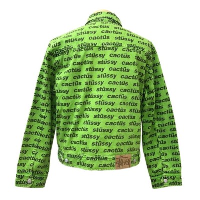 Stussy x CPFM Cactus Plant Flea Market ZIP WORK JACKET Green Stussy x CPFM Cactus Plant Flea Market ZIP WORK JACKET Green