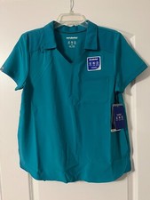 Womens Scrubstar Performance Collar Scrub Top Size S BRAND NEW W TAGS