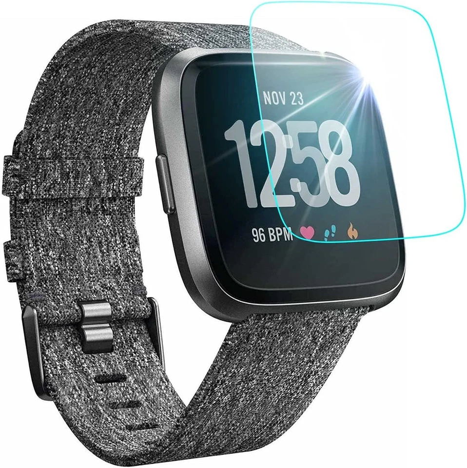 EEZ 2-Pack Tempered Glass Screen Protector For Fitbit Versa Fitbit Versa Lite Watch