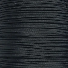 Black 550 Paracord Mil Spec Type III 7 strand parachute cord 10 25 50 100 ft