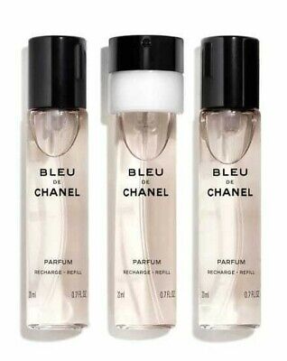 Chanel Bleu De Chanel Parfum 3 x 20ml New Authentic & Ships 
