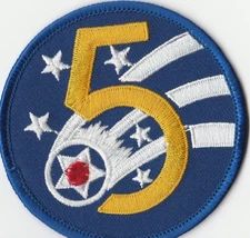 USAF FIFTH 5TH AIR FORCE 3" PATCH. YOKOTA, JAPAN. PACIFIC PACAF.