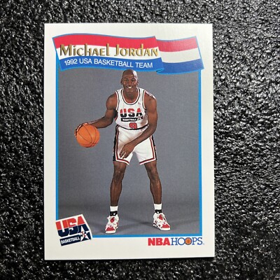 1991-92 NBA Hoops 1992 USA Basketball Team #55 Michael Jordan