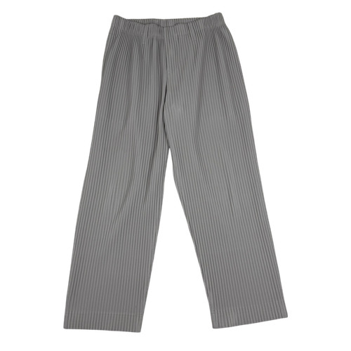 Issey Miyake Men, Issey Miyake Homme Plissé Pleated Trousers Grey (Size 2)